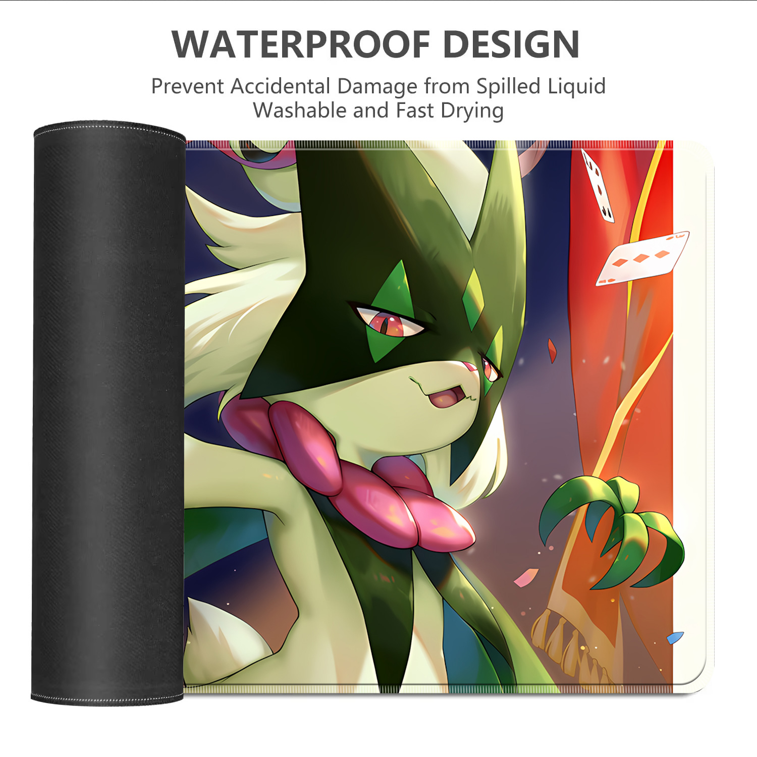 Kawaii Pokemon Meowscarada Gam - đánh giá và giá Desk Setup Mat