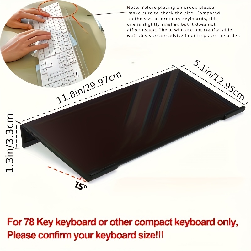 Acrylic keyboard stand, transp - đánh giá và giá Desk Setup Design
