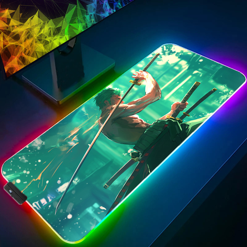 ONE PIECE Zoro Mouse Pad RGB G - đánh giá và giá Desk Setup Mat