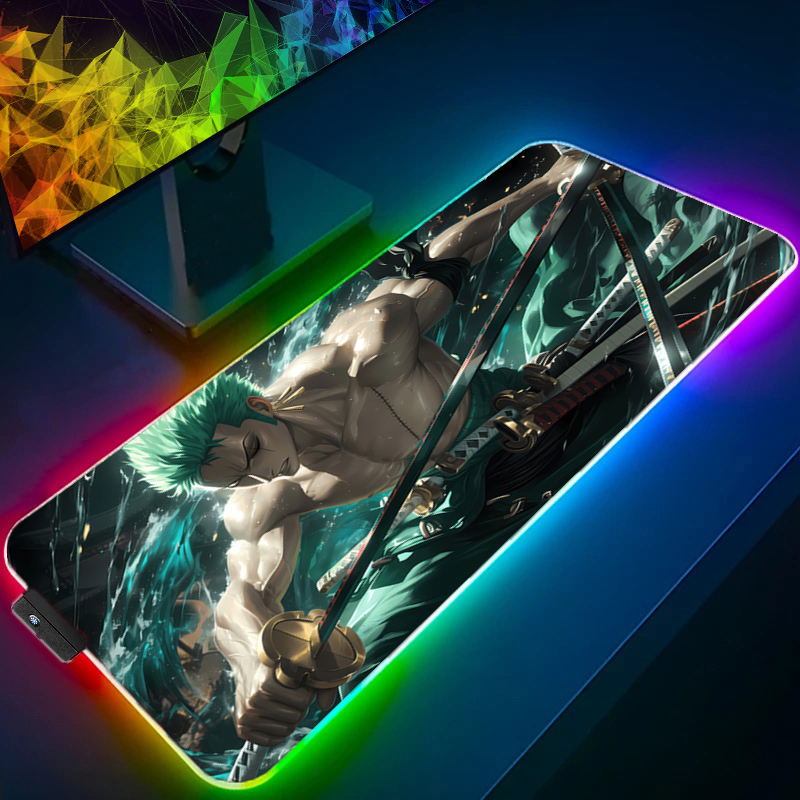 ONE PIECE Zoro Mouse Pad RGB G - đánh giá và giá Desk Setup Mat