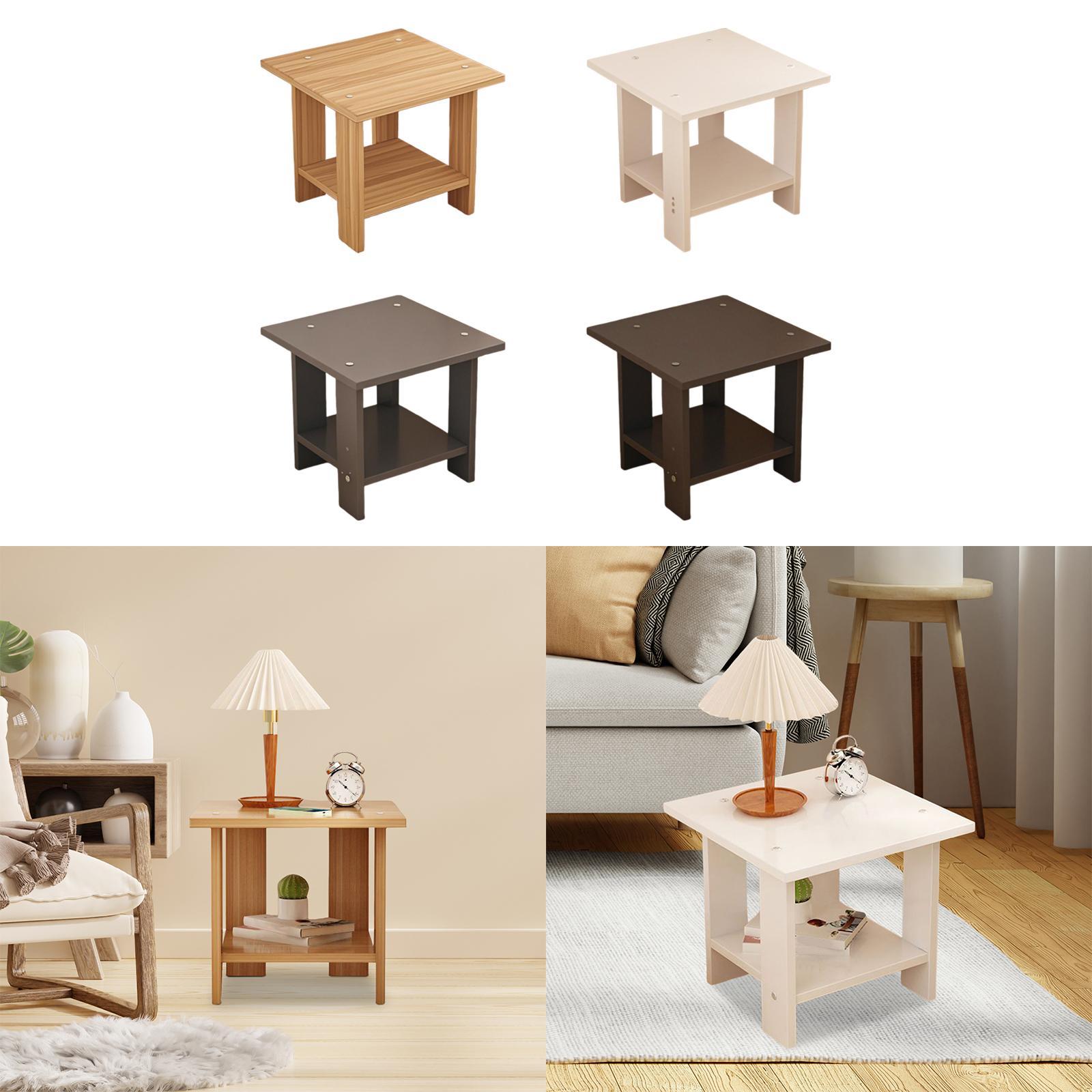 Wooden Double Layers Side Tabl - đánh giá và giá Desk Setup For Laptop