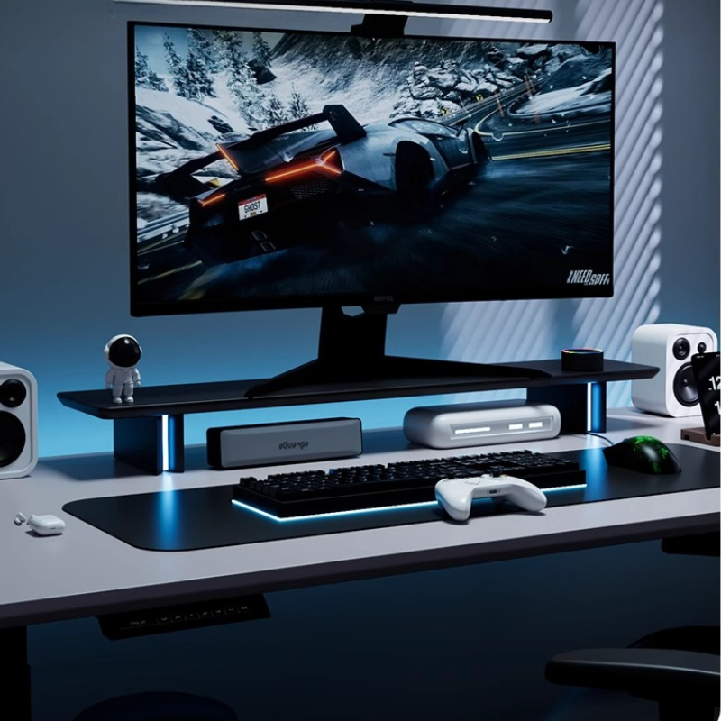 RGB Monitor Stand Ergonomic Co - đánh giá và giá Desk Setup For Laptop And Monitor