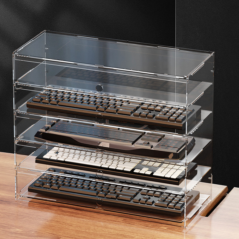 Premium Clear Acrylic Dustproo - đánh giá và giá Desk Setup Pegboard