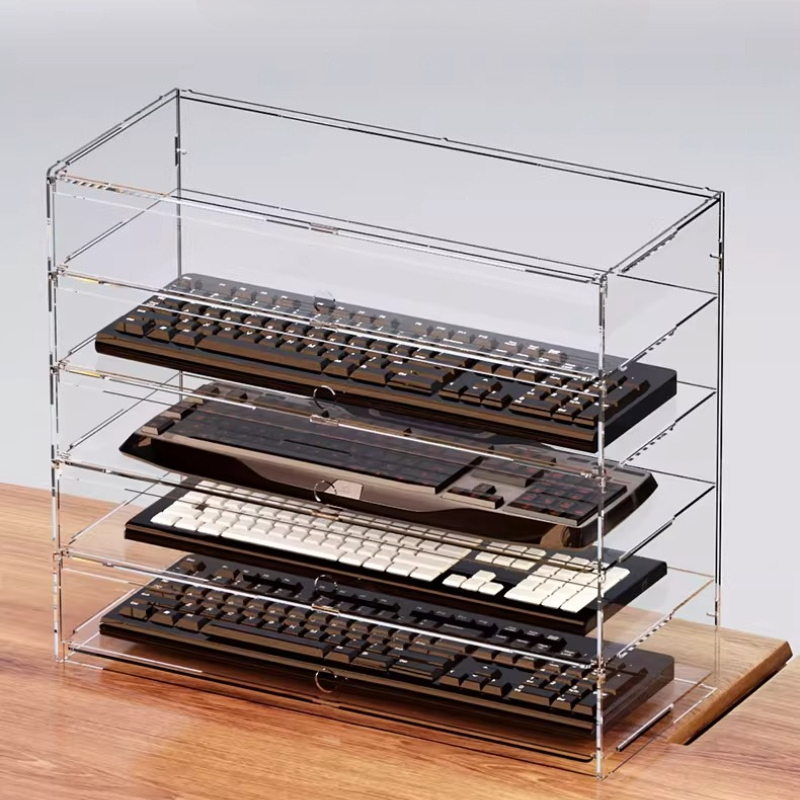 Premium Clear Acrylic Dustproo - đánh giá và giá Desk Setup Pegboard