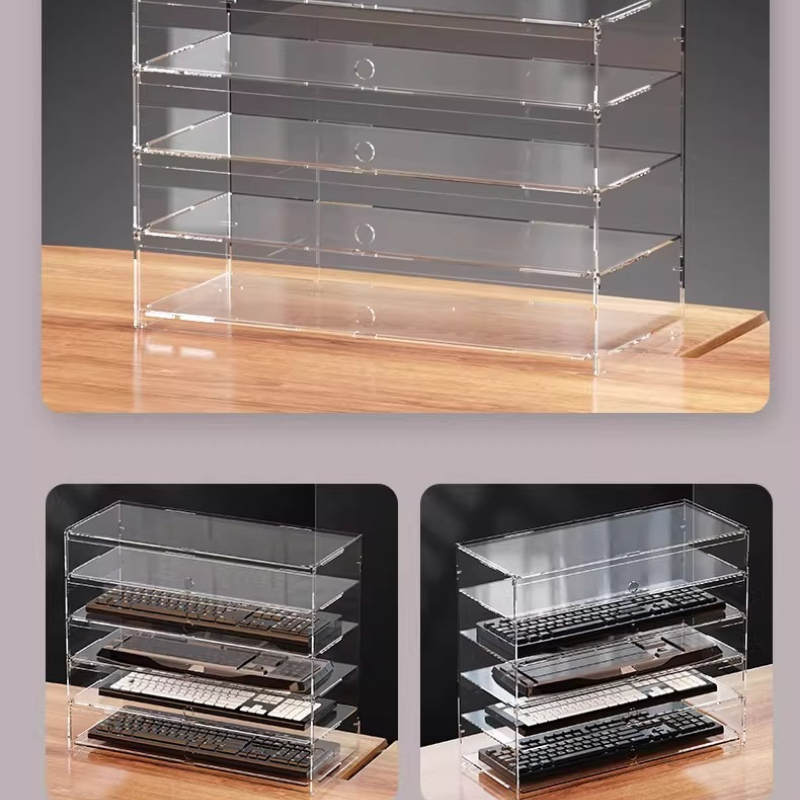 Premium Clear Acrylic Dustproo - đánh giá và giá Desk Setup Pegboard