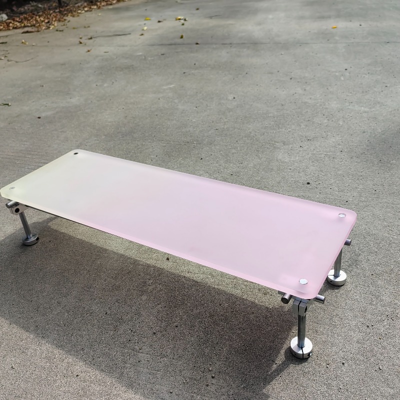 ‌Aesthetic Pink Gradient Acryl - đánh giá và giá Desk Setup For Laptop And Monitor