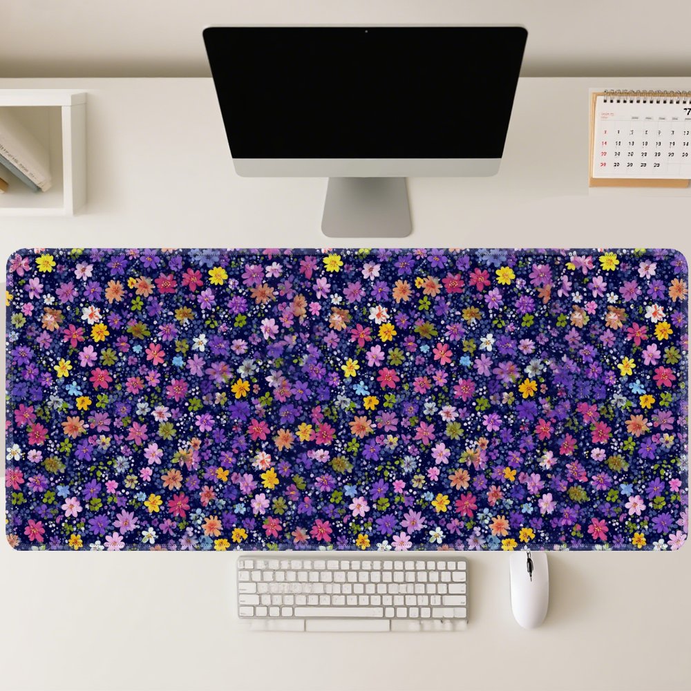 Floral Pattern Desk Mat Large  - đánh giá và giá Desk Setup Aesthetic