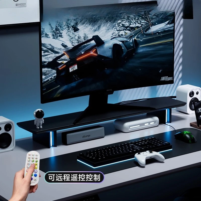 RGB Monitor Stand Ergonomic Co - đánh giá và giá Desk Setup For Laptop And Monitor