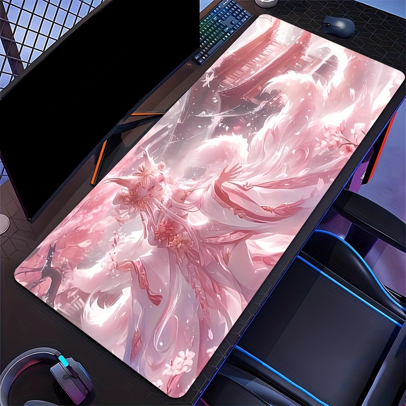 Anime Fox Girl Desk Mat, Exten - đánh giá và giá Desk Setup Aesthetic