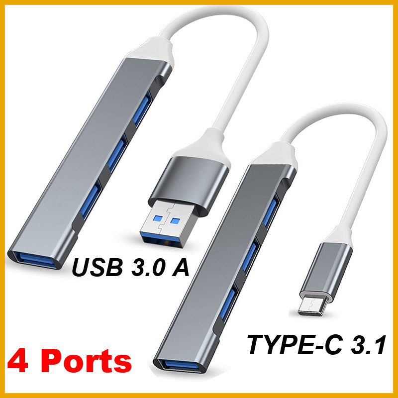 USB 3.0 TYPE-C 3.1 4 Port USB  - đánh giá và giá Desk Setup Usb Hub