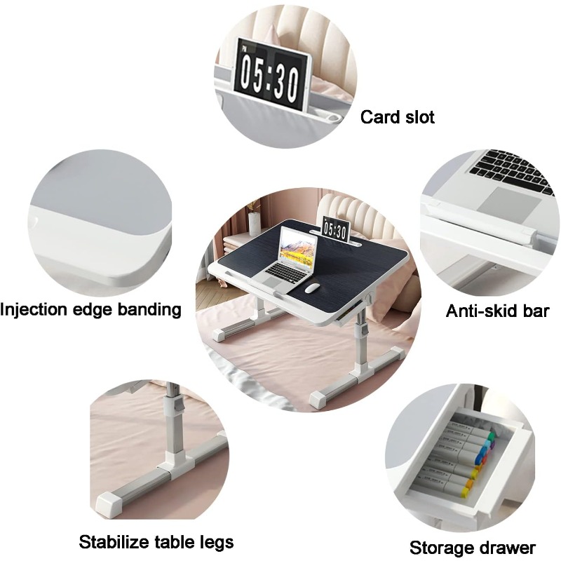 Laptop Bed Tray Table Adjustab - đánh giá và giá Desk Setup For Laptop