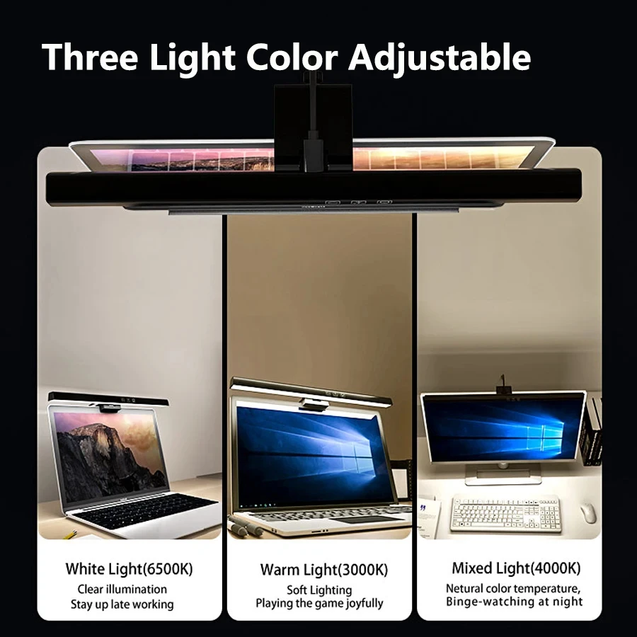 33cm 50cm LED Monitor Light Re - đánh giá và giá Desk Setup Pegboard