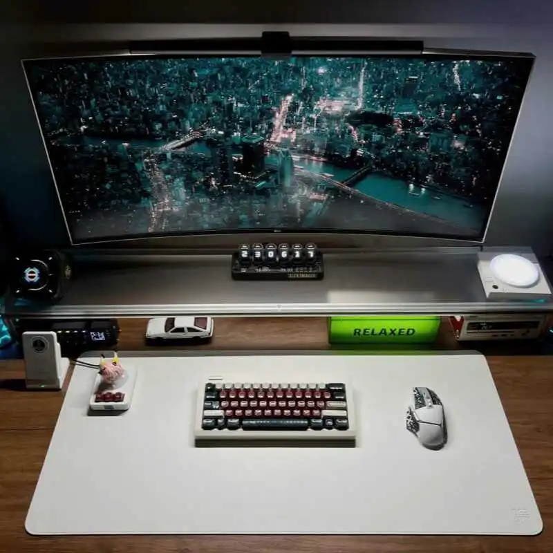 Aluminum Monitor Stand Acrylic - đánh giá và giá Desk Setup For Laptop And Monitor