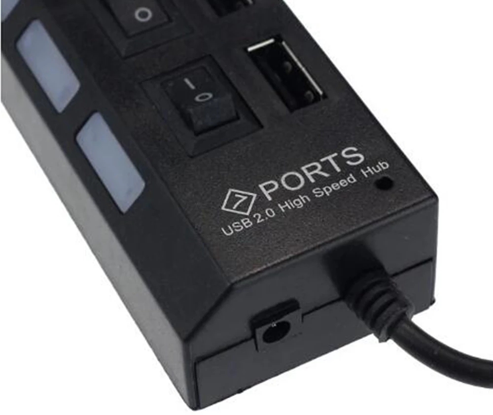 7 Port USB 2.0 Hub Splitter Fo - đánh giá và giá Desk Setup Usb Hub