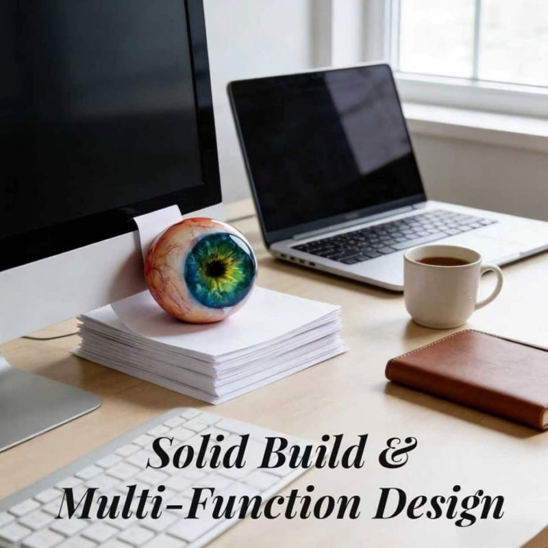 Simulated Eyeball Resin Deskto - đánh giá và giá Desk Setup Design