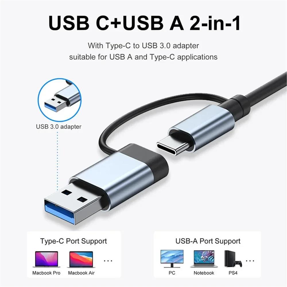 8 In 2 USB Type C HUB Docking  - đánh giá và giá Desk Setup Usb Hub