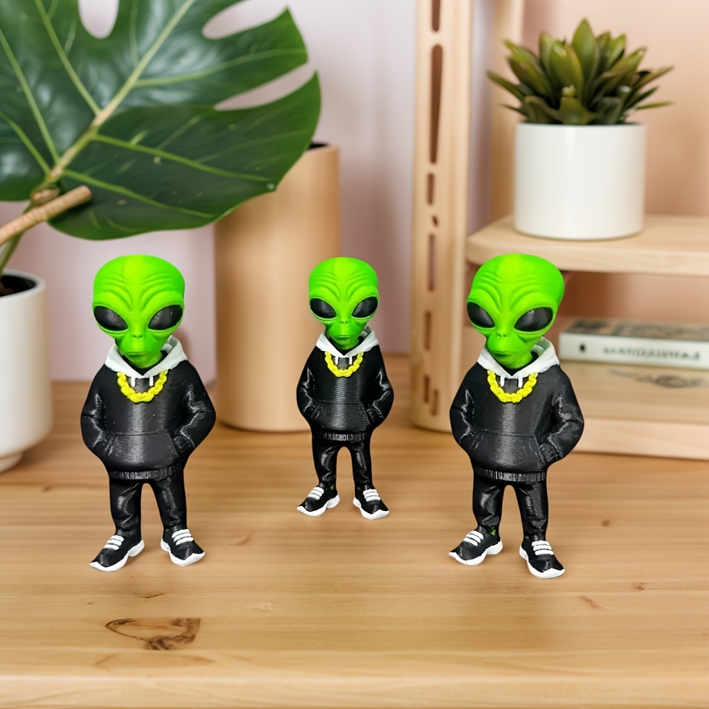 1 Piece Green Alien Figure wit - đánh giá và giá Desk Setup Design