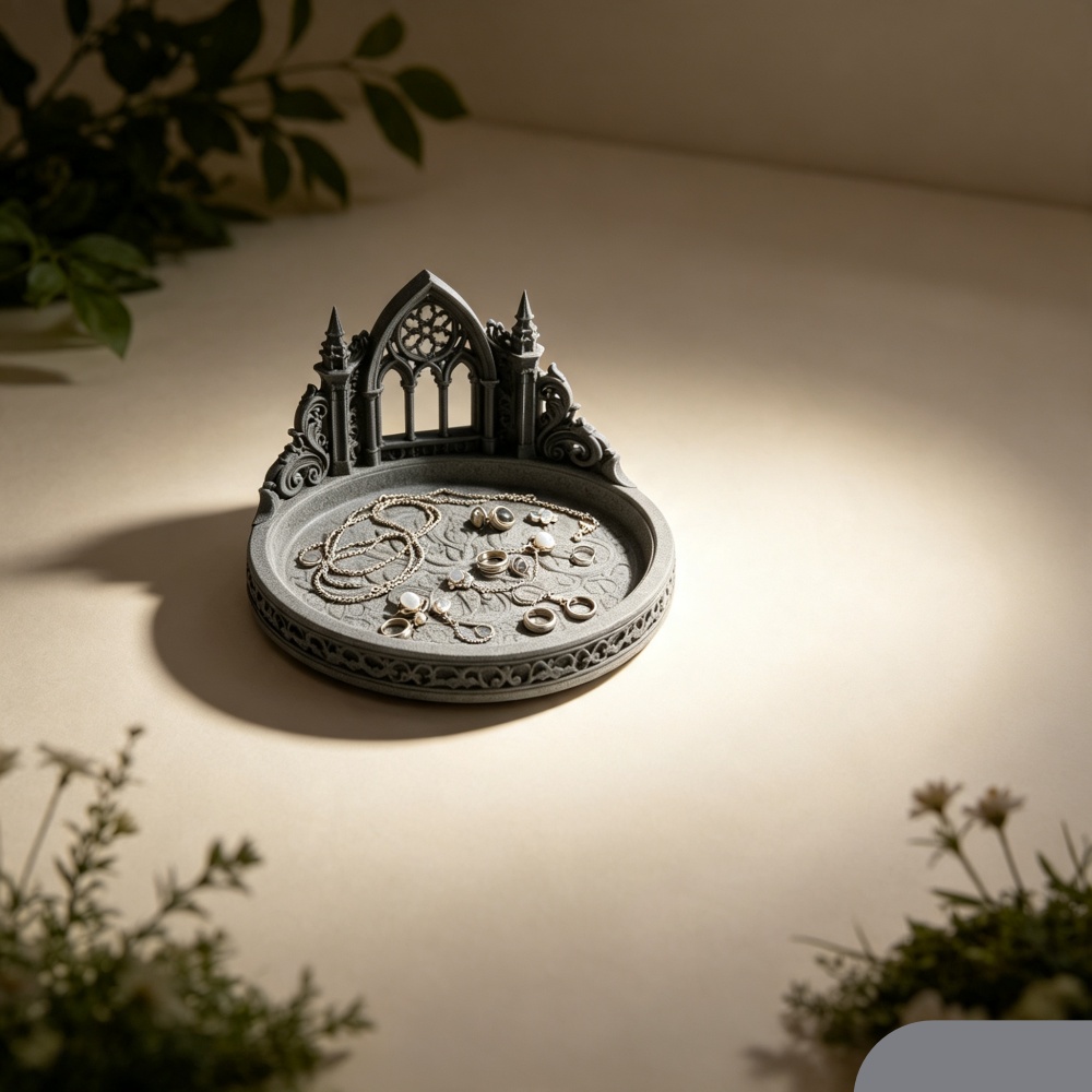 3D Printed White Gothic Cathed - đánh giá và giá Desk Setup Ideas