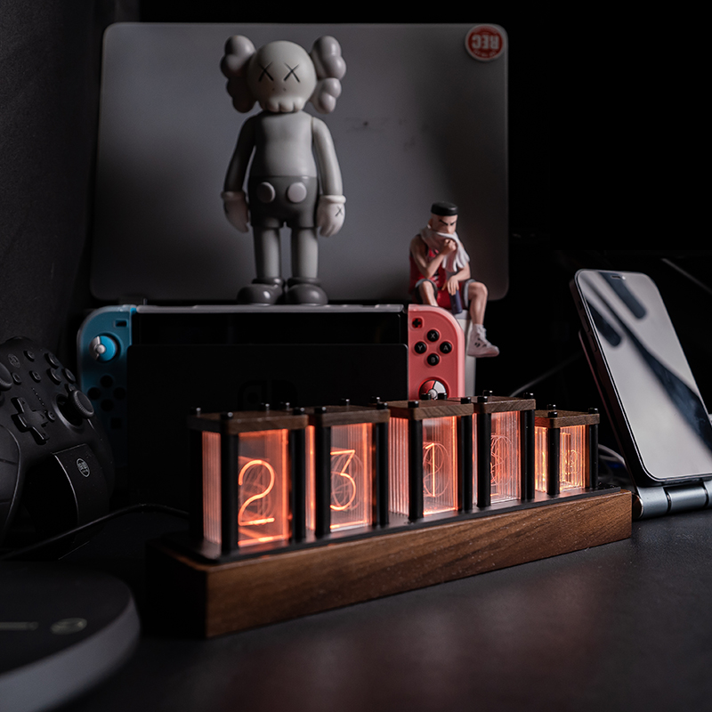 RGB Simulated Nixie Tube Clock - đánh giá và giá Desk Setup Simulator