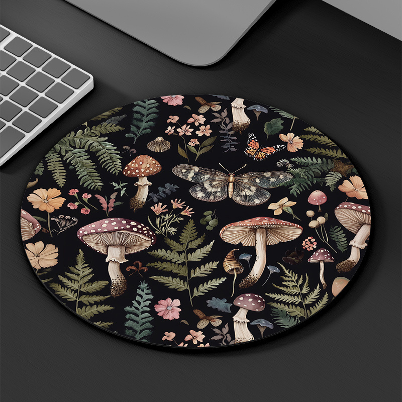 Round Forest Plant Mouse Pad R - đánh giá và giá Desk Setup Pegboard